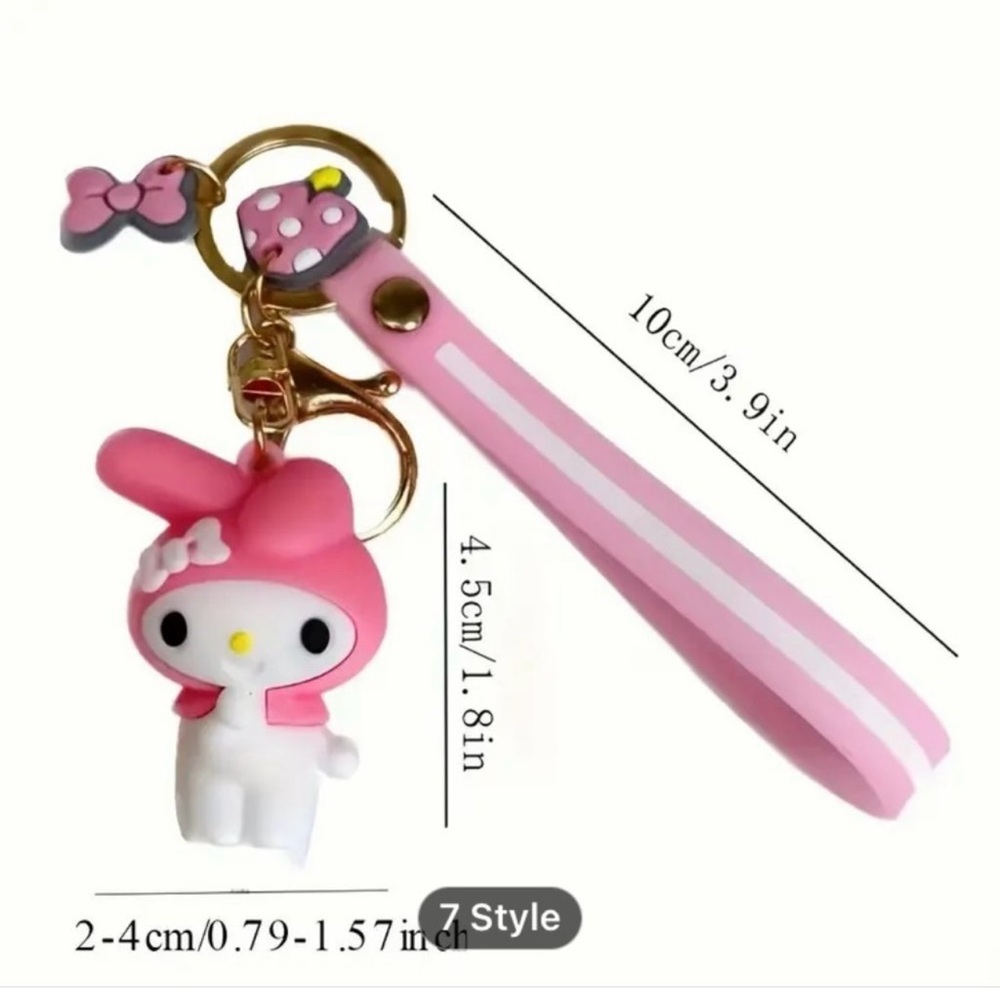 💖 New Sanrio My Melody Coin Purse & Key Chain Set - Picture 4 of 5